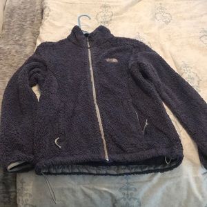 North face sweatshirt blue grey